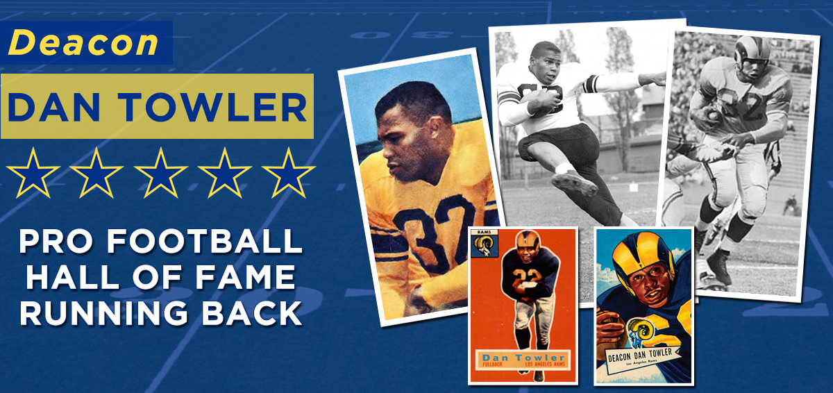 Deacon Dan Towler for the Pro Football Hall of Fame